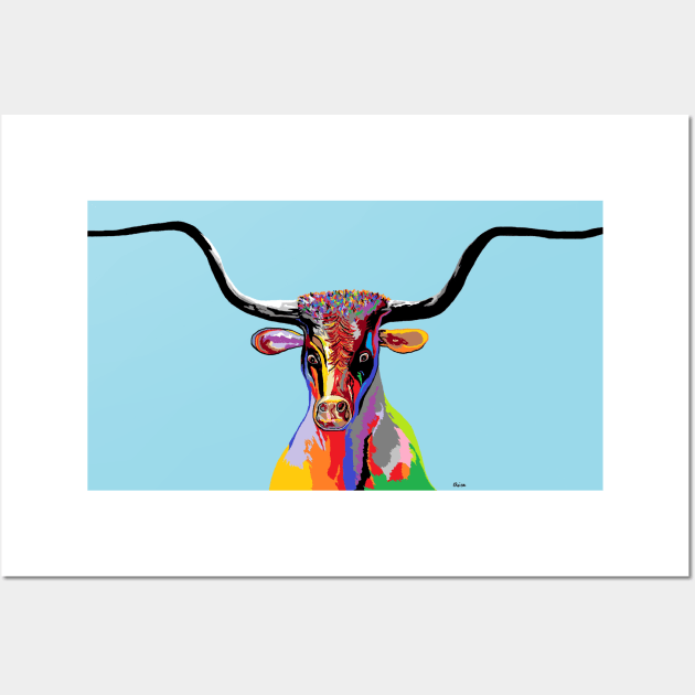 Longhorn Wall Art by EloiseART